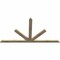 Ekena Millwork Saratoga Rough Sawn Timber Gable Bracket, Douglas Fir, 84"W x 45"H x 2"D x 4"F, 13/12 Pitch GBW084X45X0204SAR00RDF - alternate 2